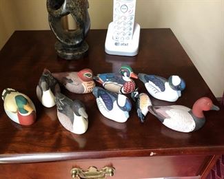 avon collectible ducks.  There are avon xmas items, jewelry, and collectible plates