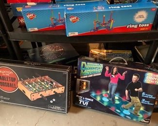 foosball and dance game
