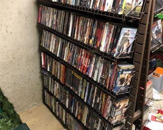 Holds at least 500 dvd's