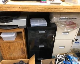 there are many file cabinets