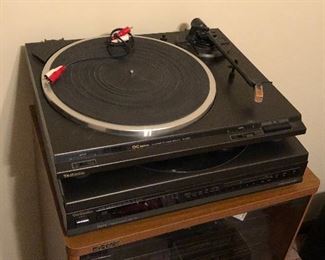 Two Technics turntables