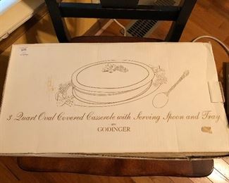 There are a few Godinger silver plate serving pieces