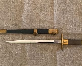 10" Dagger w/Leather + Brass Scabbard            Accepting offers starting at $125