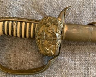 German Naval Officer's  Sword w/Scabbard     Accepting offers starting at $275