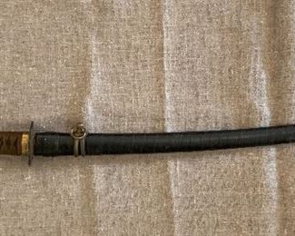 Wakizashi Sword w/Scabbard (please note the scabbard has been bound with black tape)        Accepting offers starting at $100