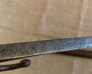 Cutlas Sword w/Scabbard dated 1875                 Accepting offers starting at $100