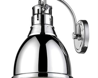 Golden Lighting Duncan Sconce In Chrome