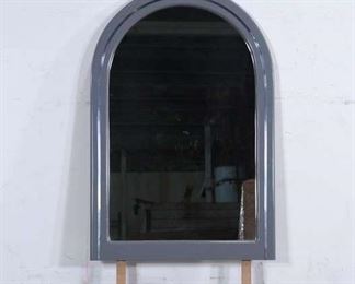 Art Deco Gray Arched Vanity Mirror
