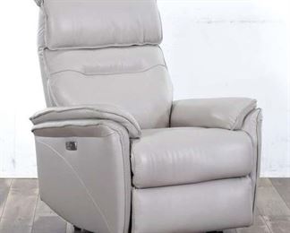 Laird Cream Leather Power Wallaway Recliner 2