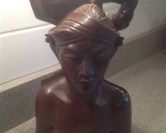 African  art...carved mahogany.  Presale...$35