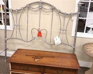 Cedar chest as is 65.00
Bed 150.00
