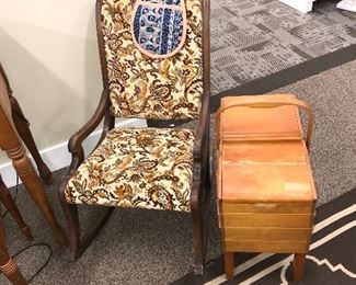 Rocker 60.00
Sewing basket 40.00