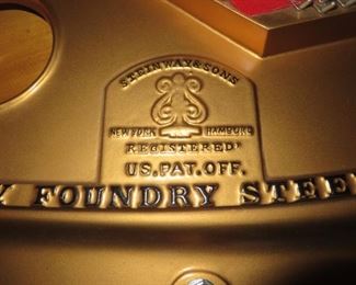 1910  Steinway Grand is a traditional style in an ebony case. It fully restored with Player installed.  