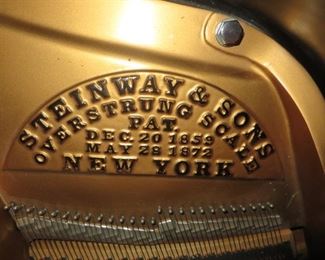 1910  Steinway Grand is a traditional style in an ebony case. It fully restored with Player installed. 