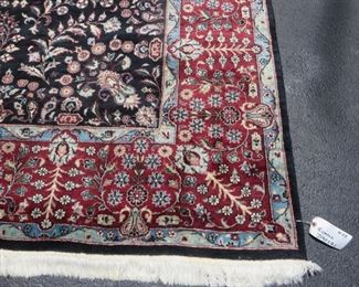  Hand Woven Traditional Pakistan Rug (Dark Navy & Red)
9 x 12