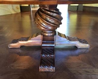 Lorts Custom Pedestal Dining Table
Custom Design Inlayed Surface
W 83 inches x 30 H
