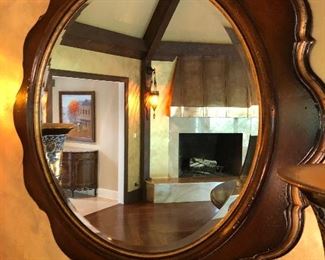 Scalloped Framed Mirror
