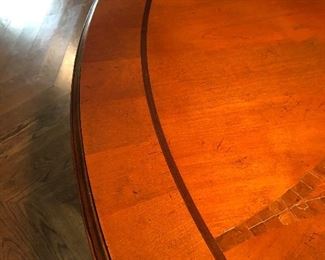 Lorts Custom Pedestal Dining Table
Custom Design Inlayed Surface
W 83 inches x 30 H
