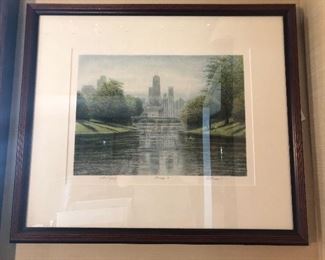 Chicago Artist Proof - Signed & Numbered	Howard Altman (American, 1924-2003)	 Edition of 285 Framed with Glass - Dark wood frame 	