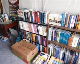 Garage has more books ... 