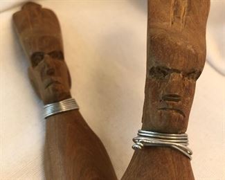 Carved Salad Set