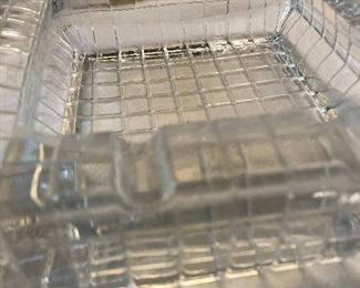 Cut glass ashtray