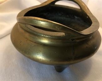 Heavy Brass Japanese Vessel