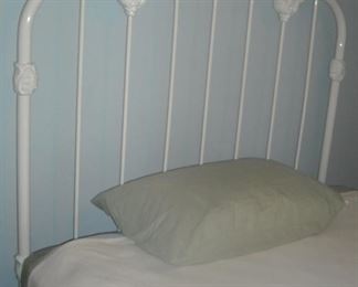 Double bed - iron head board