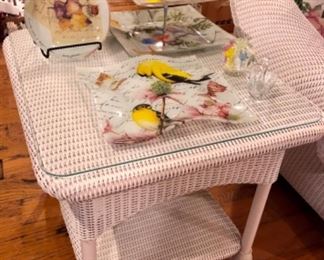 2 Lloyd Loom end tables 