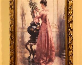 Several large pieces of artwork 