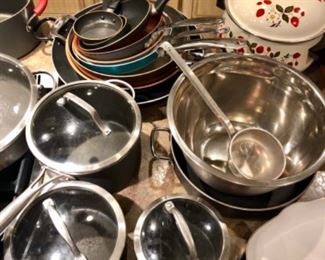 Pots, pans, skillets (Tfal, Cooks)