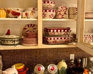 More Temptations, serving pieces, glass canisters