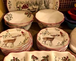 Better Homes Christmas dishes