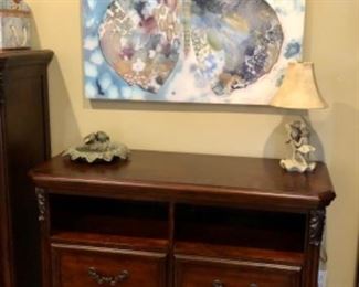 Liberty media cabinet, large butterfly canvas 