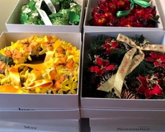 12 months of wreaths 