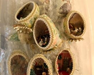Vintage egg ornaments 