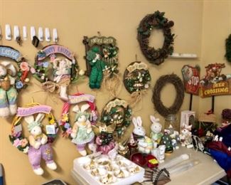 Easter wreaths  & decor