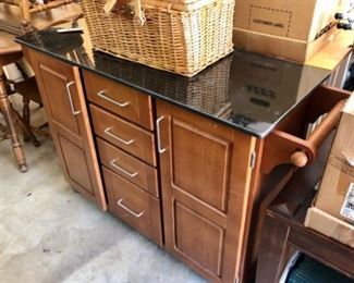 Kitchen rolling island