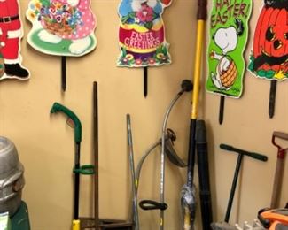 Tools, yard art stakes