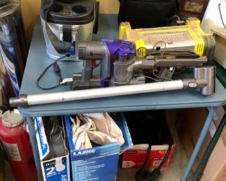 Dyson hand vac, misc tools & hardware