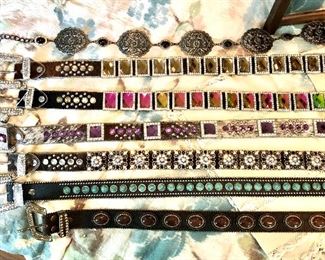 Rhinestone western belts