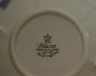  Royal Adderley Blue Chelsea Fine Bone China ENGLAND