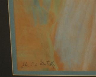 John De Martelly (1903 - 1979) PASTEL ~ DONE AT MSU