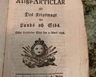 109 Antique Books 1700 to 1800s Swedish