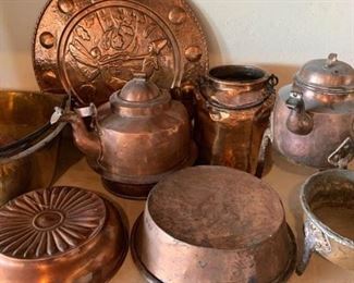 145 Antique Swedish Copper Coffee Pot  Other Cool Stuff