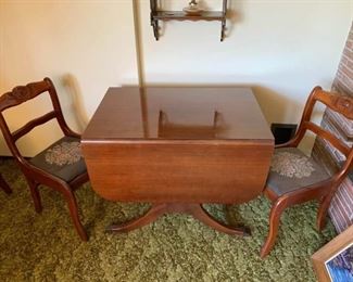 046 Craddock Furniture Chairs  Drop Leaf Table