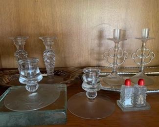 122 Vintage Glass Candle Holders