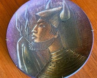 042 Viking Plate Artist Signed