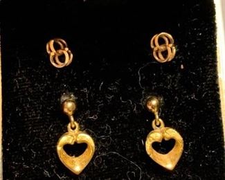 412 Gold Earrings 10k