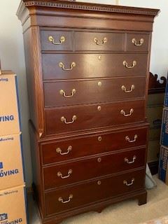 2.       Tall chest by White Furniture 67”H x 37”W x 20”D $295